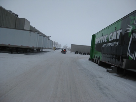 Back at the Arctic Cat factory in TRF