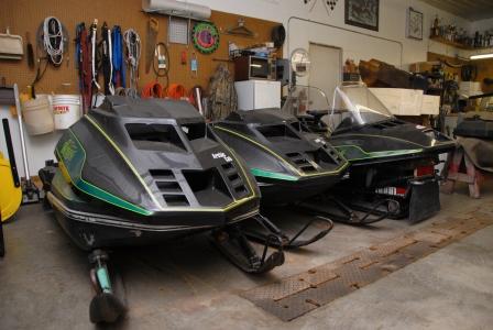 How many hoods does it take to race a '79 Arctic Cat?