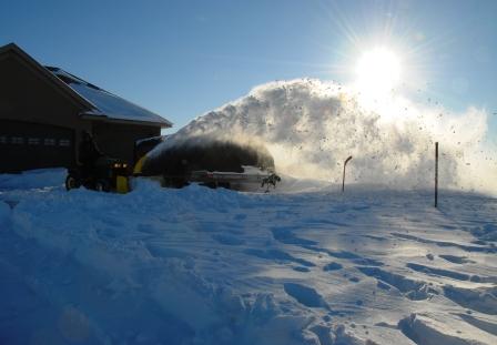 Blowing snow