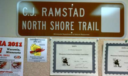 Ramstad Memorial Trail sign