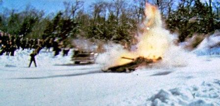 Boss Cat I explodes in Boonville, NY, in 1972, photo courtesy of BossCatLegacy.com