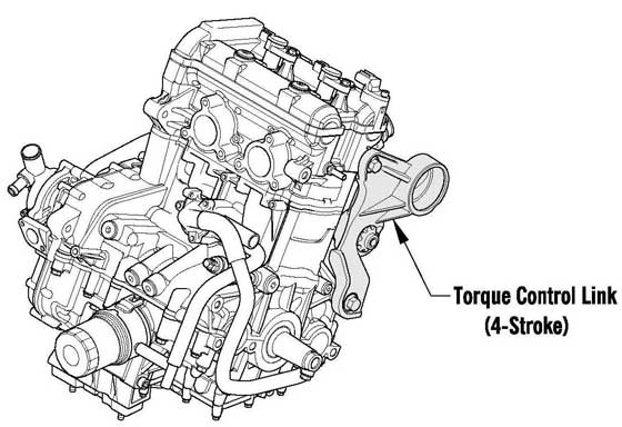 1100 4-stroke engine with Torque Control Link for Arctic Cat