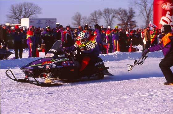 Kirk Hibbert wins Albertville in 1995 on an Arctic Cat ZR
