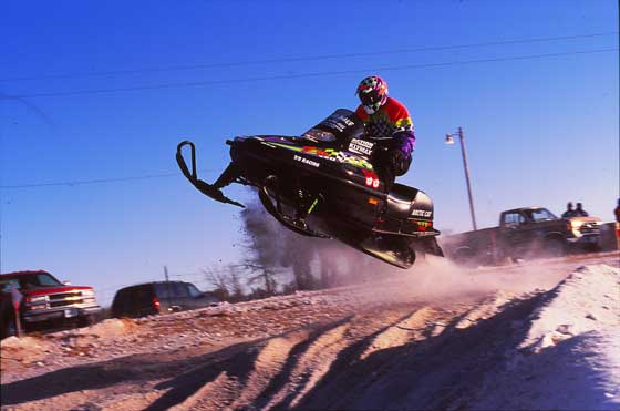Arctic Cat legend Brad Pake at the 1995 BIR race