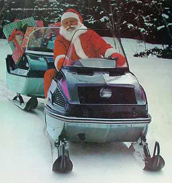 Confirmed! Santa Rides an Arctic Cat snowmobile