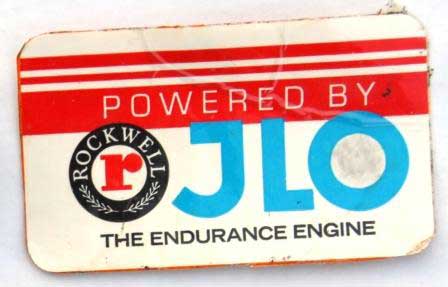 Engine decal from the Joey Hallstrom Collection