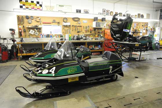 Brian Nelson is race-prepping an Arctic Cat Cross-Country El Tigre