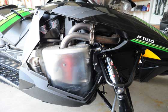 Side panel removed on 2012 Arctic Cat ProCross