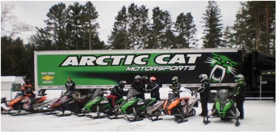 Arctic Cat Demo Rides on 2012 snowmobiles