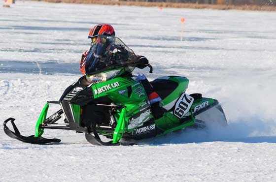 Team Arctic Cat racer Jordan Torgerson, photo by sledracer.com