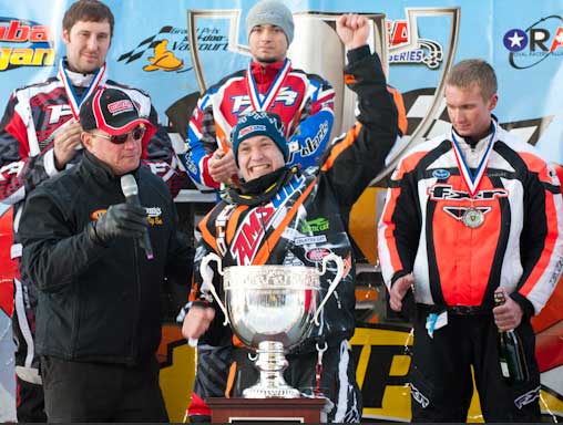 P.J. Wanderscheid 2012 TLR Cup winner on Arctic Cat