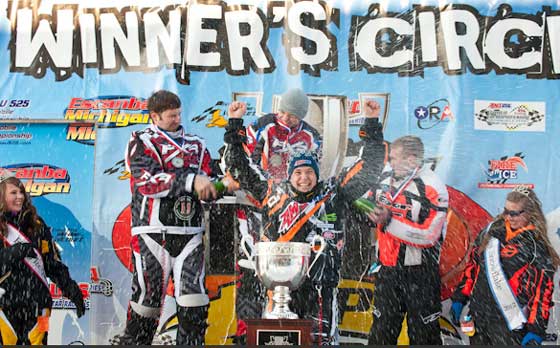 P.J. Wanderscheid 2012 TLR Cup winner on Arctic Cat