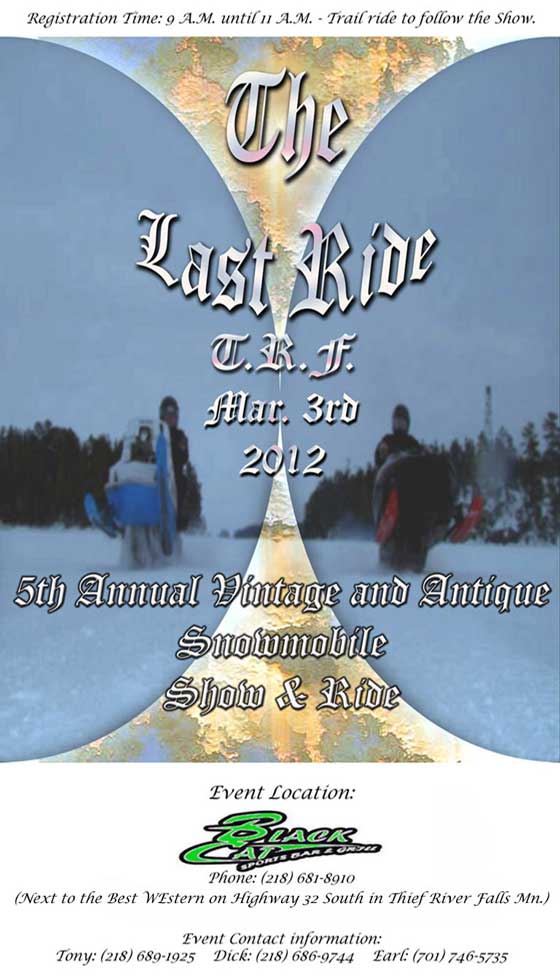 "The Last Ride" 2012 Vintage Snowmobile Show & Ride in TRF