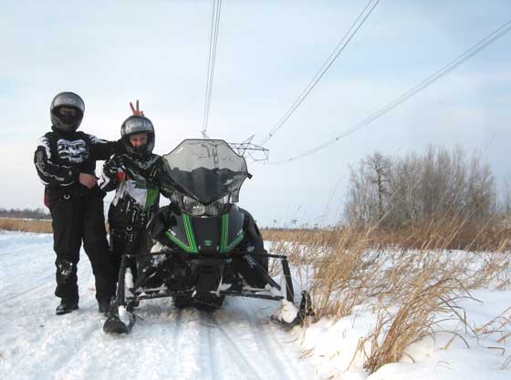 Riding the Arctic Cats in Minnesota's short winter of 2012