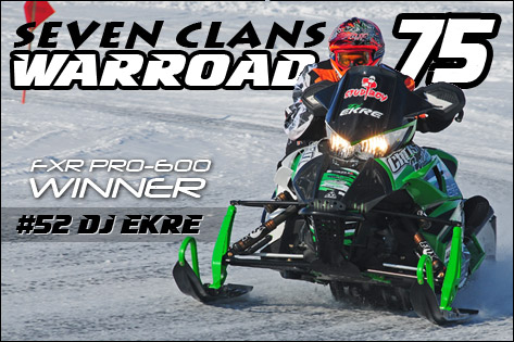 Arctic Cat won 41 races this past weekend, including DJ Ekre's Pro sweep of at the Warroad 75
