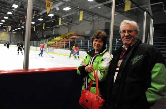 Roger and Bernice Skime at Arctic Cat Hockey Cup