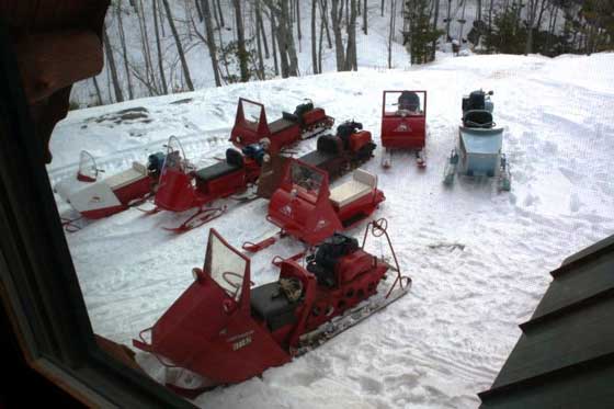 Antique Arctic Cat snowmobiles from ASCOA