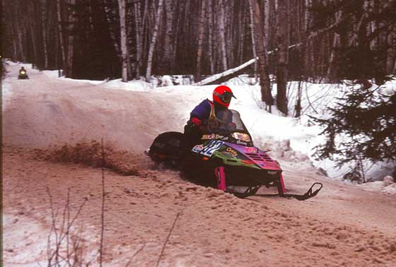 Team Arctic's Jeremy Fyle at the '92 Jeep 500