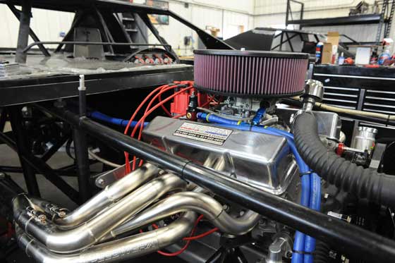Inside the Speedwerx snowmobile, ATV and car performance shop