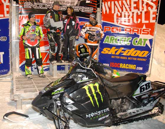 Tucker Hibbert's 2010 & 2011 Arctic Cat Sno Pro race sled for sale