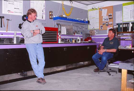 Team Arctic Race Shop with Joey and Al, circa 1990s