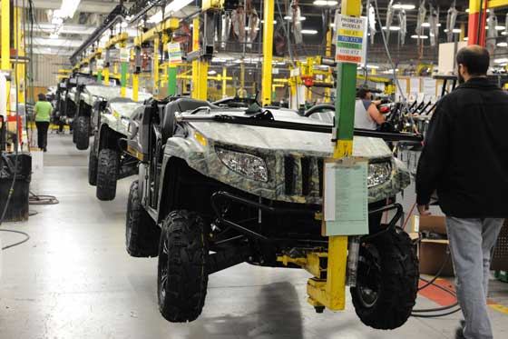 Arctic Cat Prowlers on the production line, photo: ArcticInsider.com