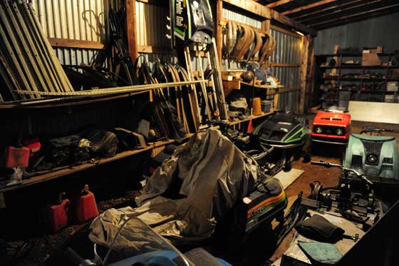 The Zedshed classic Arctic Cat vintage sled collection. Photo: ArcticInsider.com