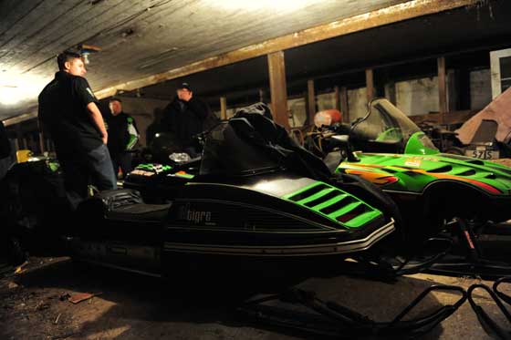 The Zedshed classic Arctic Cat vintage sled collection. Photo: ArcticInsider.com