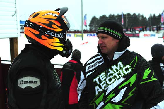 Team Arctic Cat's Gary Moyle and Mike Kloety