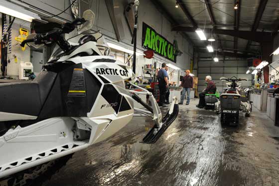 Arctic Cat's Mountain sled test facility