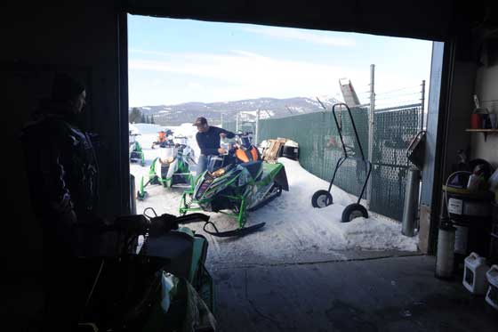 Arctic Cat's Mountain sled test facility