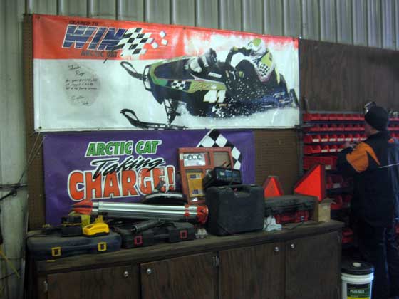 Inside Roger Skime's old shop at his ranch
