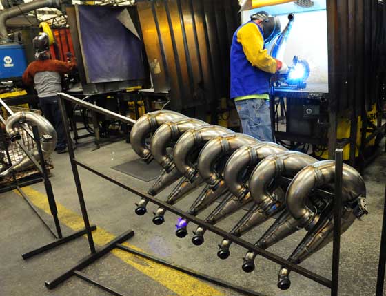 Arctic Cat welding production. Photo by ArcticInsider.com