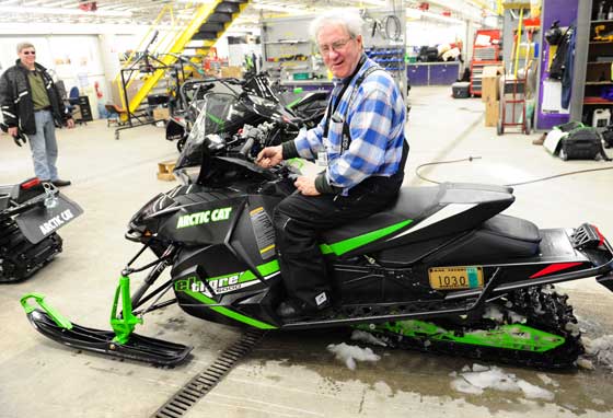 Roger Skime in Arctic Cat Engineering March 2013. Photo by ArcticInsider.com