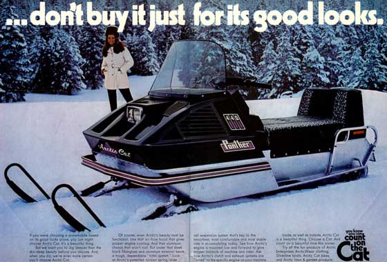 1972 Arctic Cat snowmobile ad