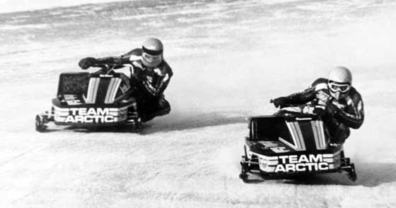 Team Arctic Factory Sno Pro racers Bob Elsner and Jim Dimmerman