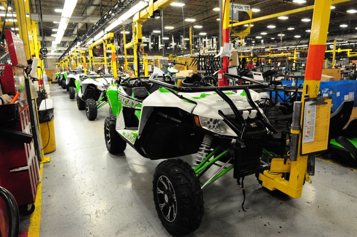Arctic Cat Wildcat on the production line, photo by ArcticInsider.com