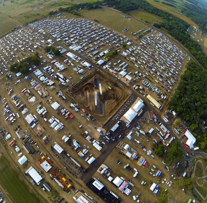 Bird's eye view of Hay Days 2013, photo by Chad Colby