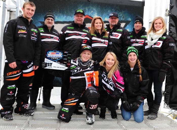 Christian Bros. Racing team celebrates Renheim's win. Photo: ArcticInsider.com