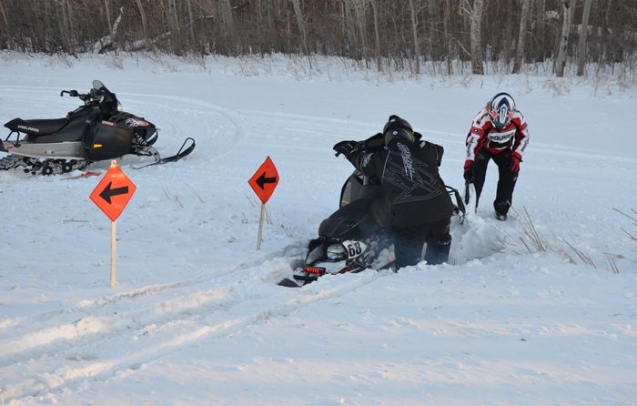 Plummer Snowmobile Club marks the USXC Seven Clans I-500 Route
