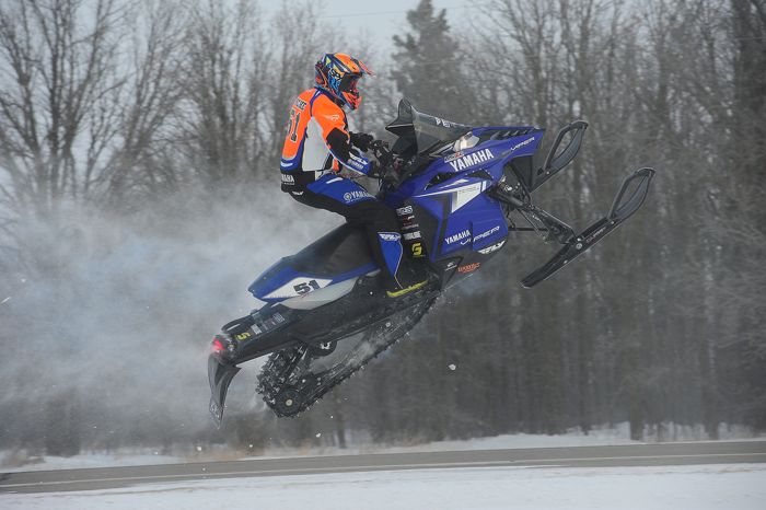2014 USXC I-500 cross-country Matt Piche Yamaha crash. Photo by ArcticInsider.com
