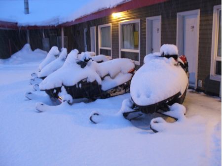 Hammer & LumberHead eventually wake up to this snowmobile vision