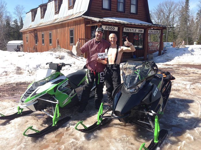 Snowmobile ride on the North Shore in June 2014?!?