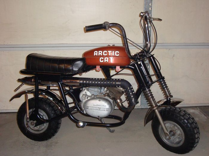 The McCraw family Arctic Cat mini bike, post-resto.