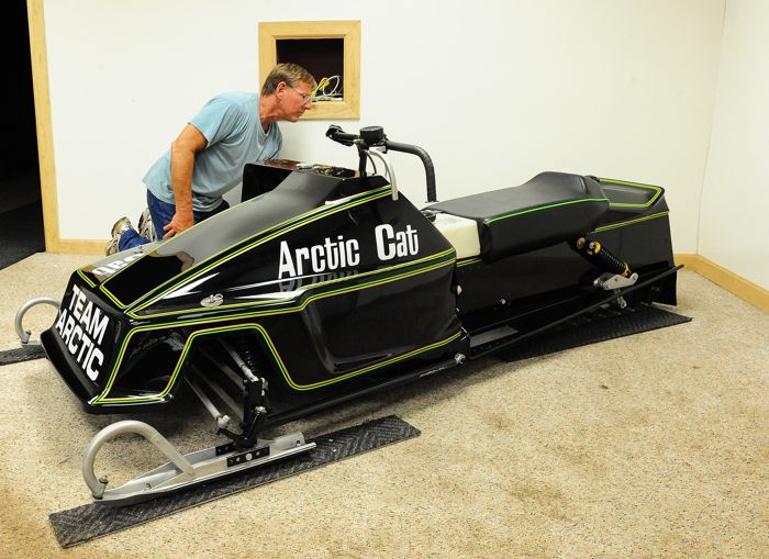 Dimmerman with Randy Springer's 1979 Arctic Cat Sno Pro. Photo by ArcticInsider.com