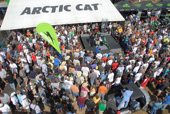 2012 Arctic Cat Race Sled unveil at Hay Days. Photo by ArcticInsider.com