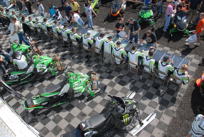 Team Arctic Cat autograph session at Hay Days. Photo by ArcticInsider.com