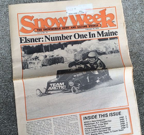 Bob Elsner cover of Snow Week magazine.