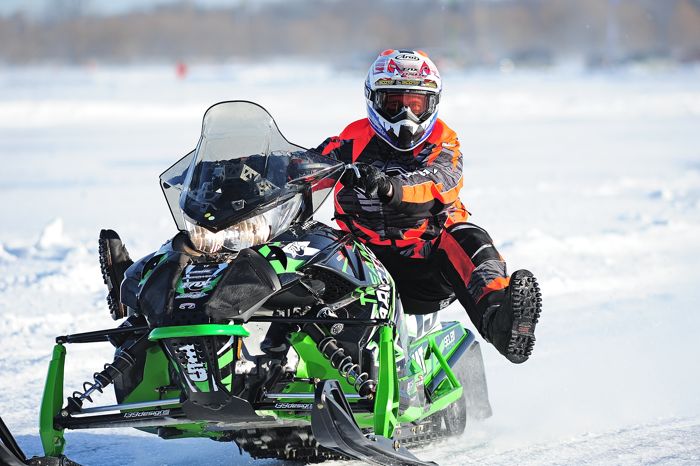 Full turkey salute from Team Arctic Cat's Wes Selby. Photo by ArcticInsider.com