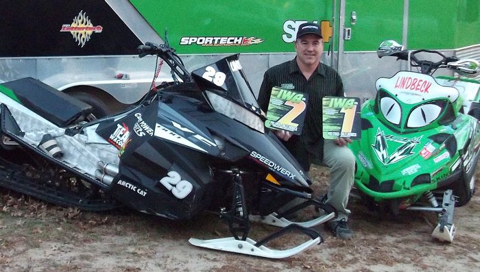 Team Arctic Cat's Dale "29er" Lindbeck takes another IWA high point title. 